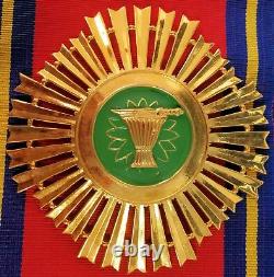 Cambodia Royal Order of Sahametrei Commander Grand Cross Sash Medal White Stone