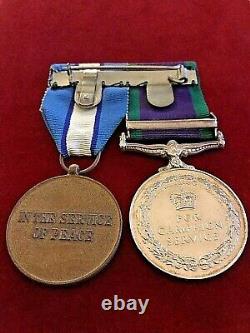Campaign Service Medal With Northern Ireland Clasp/un Cyprus -royal Marines