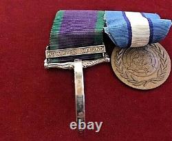 Campaign Service Medal With Northern Ireland Clasp/un Cyprus -royal Marines
