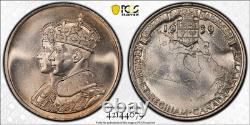 Canada, 1939 George VI Elizabeth Royal Visit Silver Medal. PCGS MS 65