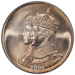 Canada, 1939 George VI Elizabeth Royal Visit Silver Medal. PCGS MS 65