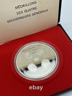 Canada 1977 Silver Jubilee/4 Governor Generals Nickel & Sterling Medallion Set