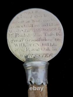 Charles II c1660 Royal Oak Boscobel Silver Medallion Coin to Richard Penderel UK