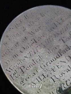 Charles II c1660 Royal Oak Boscobel Silver Medallion Coin to Richard Penderel UK