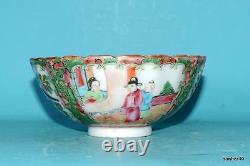 Chinese Export Porcelain Bowl Imperial Canton Pink Famille Rose Medallion