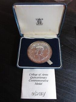 College of Arms Quincentenary Commemorative Silver Medal. The Royal Mint. 5 oz