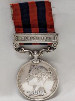 Colonel King Royal Engineers Bengal Sappers & Miners India Medal Samana 1891