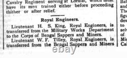 Colonel King Royal Engineers Bengal Sappers & Miners India Medal Samana 1891 Colonel King Royal Engineers Bengal Sappers & Miners India Medal Samana 1891