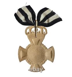 Cotillon Medal, Embossed Cardboard, To 1880/1900, Royal House Order (#17904)