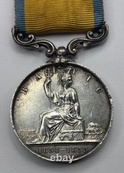Crimea Baltic Campaign Medal 1854-1855 J MORANT A. B. H. M. S COLOSSUS Baltic War