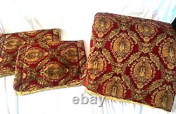 Croscill Imperial Red Gold Medallion (3p) King/california King Comforter Set