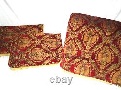 Croscill Imperial Red Gold Medallion (3p) King/california King Comforter Set