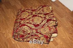 Croscill Imperial Red Gold Medallion (3pc) King Comforter Set Very Nice