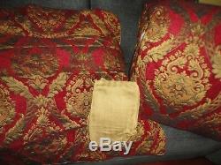 Croscill Imperial Red Gold Medallion (4pc) Queen Comforter Set