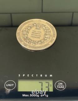 DUTCH INDUSTRY AND TRADE SOCIETY 1960 Medal 63mm 73g Silver-Royal Mint-NOT SCRAP