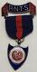 ENGLAND UK Royal Navy Temperance Society Religious VINTAGE Silver Medal i93099