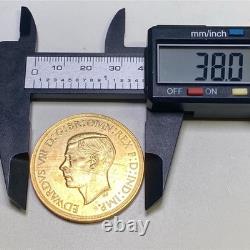 Edward VIII Commemorative Medal 1937 Rare British Royal Coin Antique Collectible