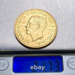 Edward VIII Commemorative Medal 1937 Rare British Royal Coin Antique Collectible