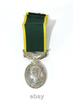 Efficiency Medal KGVI Royal Artillery 6584382 Gunner J. H. Malpas R. A. Militaria
