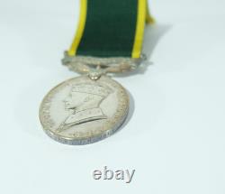 Efficiency Medal KGVI Royal Artillery 6584382 Gunner J. H. Malpas R. A. Militaria