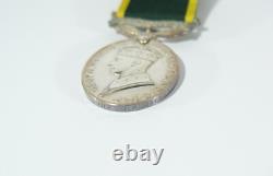 Efficiency Medal KGVI Royal Artillery 6584382 Gunner J. H. Malpas R. A. Militaria