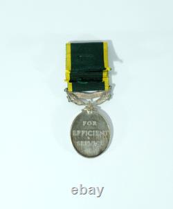 Efficiency Medal KGVI Royal Artillery 6584382 Gunner J. H. Malpas R. A. Militaria