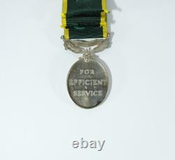 Efficiency Medal KGVI Royal Artillery 6584382 Gunner J. H. Malpas R. A. Militaria