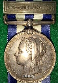 Egypt Medal 1882 undated, clasp Alexandria 11th July to Royal Navy, Inflexible