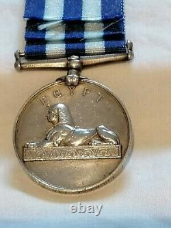 Egypt Medal To Pte Thomas Frank Luckett Royal Marines Born Islington