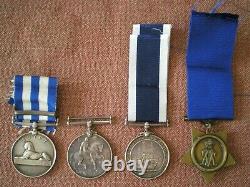Egypt Suakin 1884 Campaign, WW1 & Long Service Medal Group to MANTON, Royal Navy