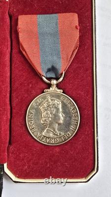 Elizabeth II Imperial Service Medal Charles Albert Taylor in original Royal case