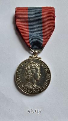 Elizabeth II Imperial Service Medal Charles Albert Taylor in original Royal case