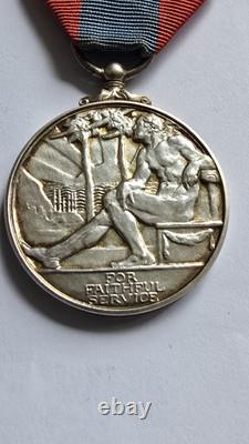 Elizabeth II Imperial Service Medal Charles Albert Taylor in original Royal case