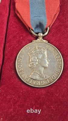 Elizabeth II Imperial Service Medal Charles Albert Taylor in original Royal case