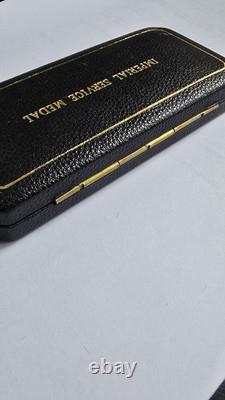 Elizabeth II Imperial Service Medal Charles Albert Taylor in original Royal case