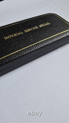 Elizabeth II Imperial Service Medal Charles Albert Taylor in original Royal case