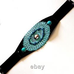 Embroidered royal luxury belt woman italian brand fashion faux leather gift idea