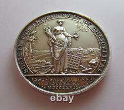 English hallmarked silver royal agricultural society medal