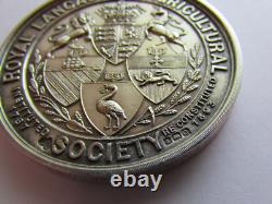 English hallmarked silver royal agricultural society medal