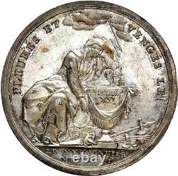 FRANCE Royal Louis XVI (1774-1793) Silver Medal 1793 F. Loos Hennin 469 (17 021)