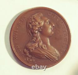 France Royal Louis XVI with Marie Antoinette Brozne Medal (LB-120)