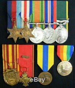 GB Original Group of 9 WW2 Efficiency Medal, Spr A Lorimer, Royal Engineers