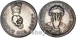 GERMANY Hamburg Imperial Corruption Satirical silver Medal