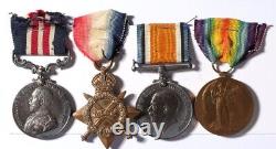GREAT BRITAIN 1914-18 Military Medal & trio to Royal Field Artillery
