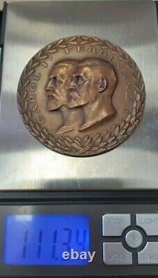 GREAT ROMANIA Royal 1925 medal ROMANIAN King CAROL CHARLES FERDINAND RR