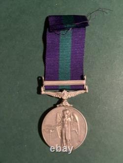GSM Medal bar MALAYA clasp 22833563 Mitchell RMP Royal Military Police