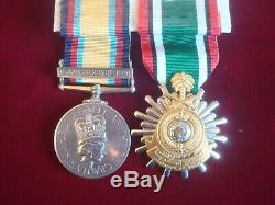 GULF WAR MEDAL with 16th Jan to 28th Feb 1991 BAR ROYAL NAVY & KUWAIT MEDAL