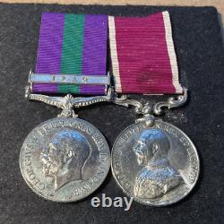 G. S. M. IRAQ + Long Service Medal. PTE LAMB royal FUSILERS C147
