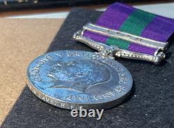 G. S. M. IRAQ + Long Service Medal. PTE LAMB royal FUSILERS C147