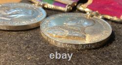 G. S. M. IRAQ + Long Service Medal. PTE LAMB royal FUSILERS C147
